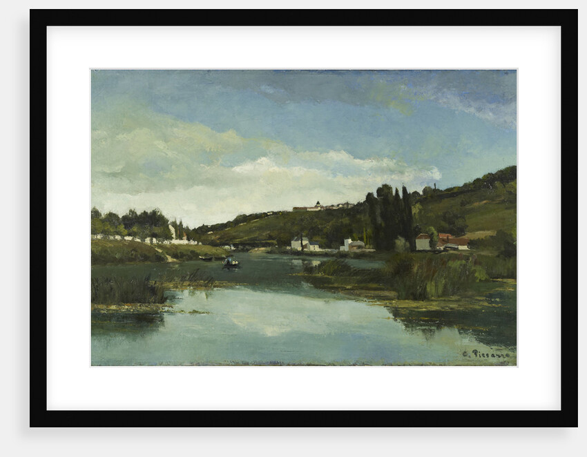 The Marne at Chennevières by Camille Pissarro